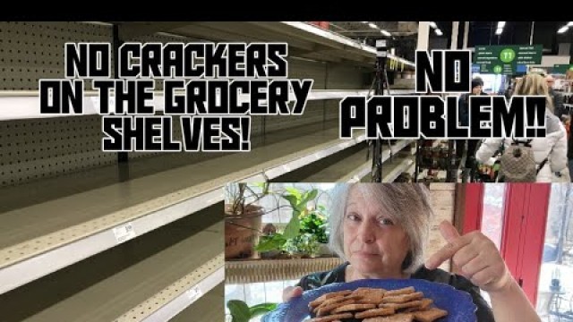 'Old Fashion Soda Crackers// Empty shelves , no problems!'