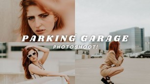 'Parking Garage Fashion Photo Shoot ideas (BTS) | Behind The Scenes photoshoot vlog'