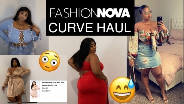 'FASHION NOVA CURVE SUMMER/SPRING HAUL | PLUS SIZE FIRST IMPRESSIONS TRY ON'