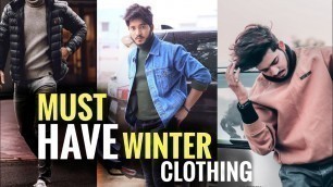 '6 Best Winter Style ITEMS For Indian Men | HINDI | BUDGET WINTER OUTFITS 