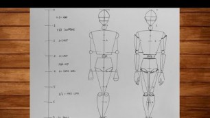 'How to draw human figure for beginners || basic figure drawing || stick figure and robotic figure'