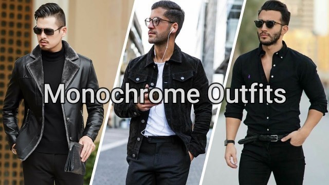 '25 Cool black Outfit Ideas for Men | Monochrome Outfits 2022 |  Men fashion 2022'