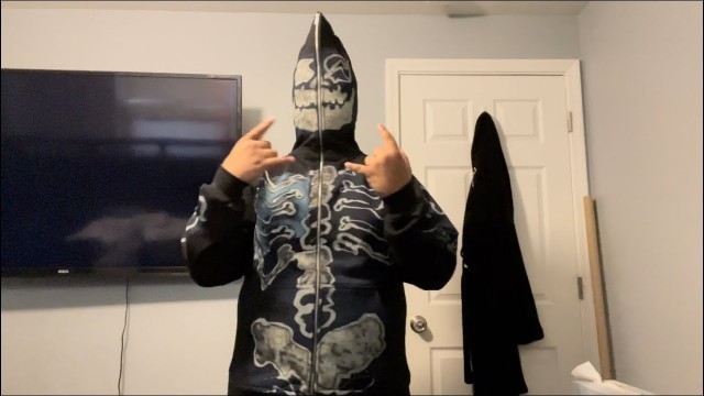 'Unboxing Travis Scott Fragment Skeleton Graffiti Jacket ‘Black’ Not ‘Brown’ Lol!!'