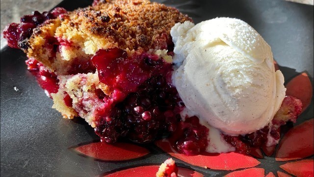 'Best Old Fashion Blackberry Cobbler'