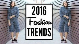 '2016 Fashion Trends | How to Style Runway Trends'