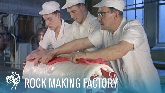 '\'London Rock\' Making Candy Factory (1957) | British Pathé'