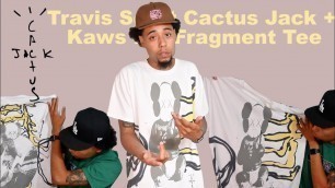 'Travis Scott Cactus Jack + Kaws For Fragment Tee (UNBOXING & Try On)'