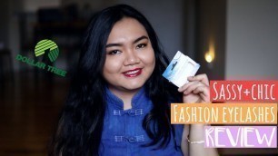 'SASSY+CHIC FASHION EYELASHES REVIEW | DOLLAR TREE MAKEUP PRODUCT | FADIAH QISTHINA'