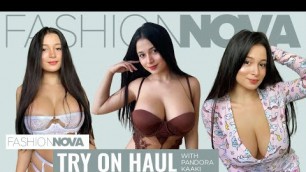 'FASHION NOVA LINGERIE AND PJ TRY ON HAUL 2022'