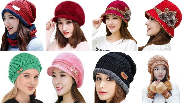 'Ladies Winter Cap Design || Winter Cap For Girls || Woolen Head Cap || Winter Hat'