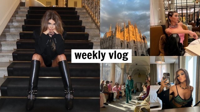 'vlog l milan fashion week (dinners, events, etc)'