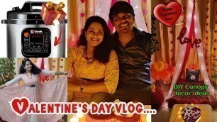 'Valentine\'s Day vlog❤|DIY canopy ideas |Geek Robocook electric cooker #valentine #geekrobocook #diy'