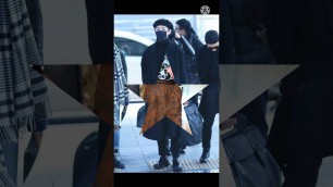 'BTS V Airport Fashion #BTS #RM #JIN #SUGA #JIMIN #JHOPE #TAEHYUNG #JUNGKOOK #BTSshorts'