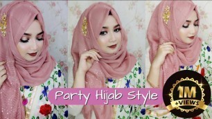 'Party Hijab Style | পার্টি হিজাব স্টাইল  | Hijab Style By Nipa | Beauty Reflect By Nipa'