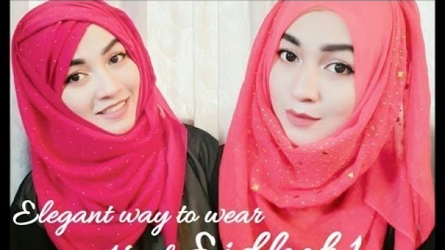 'Eid Hijab Style tutorial part 1| ParizaaD'