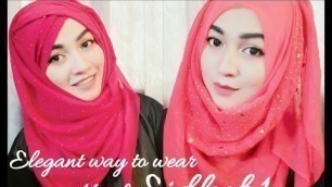 'Eid Hijab Style tutorial part 1| ParizaaD'