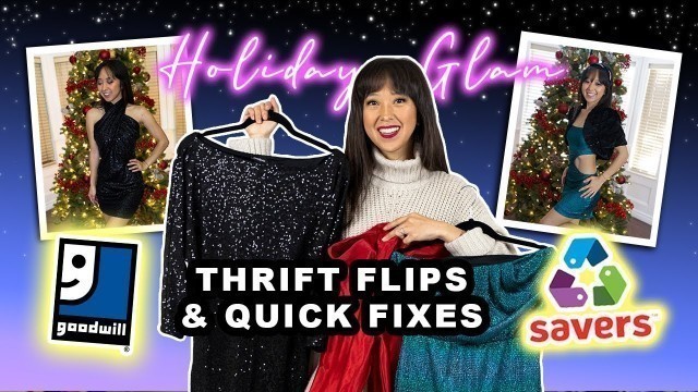 'thrift flipping and fixing clothes ~Holiday Glam~ edition!'