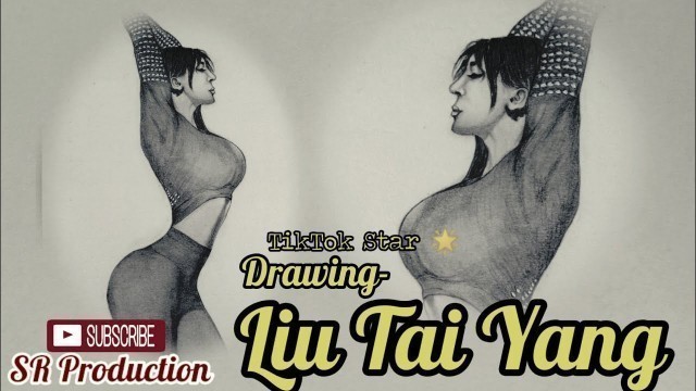 'How to draw Outline Liu Tai Yang || TikTak star fashion model || Chinese gym Trainer liu Tai Yang'