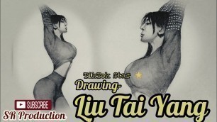 'How to draw Outline Liu Tai Yang || TikTak star fashion model || Chinese gym Trainer liu Tai Yang'