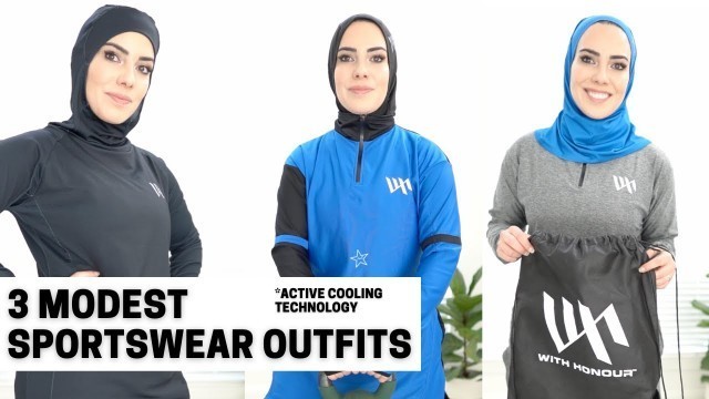 'Best Modest Sportswear- With Honour Brand - 3 Outfits- Modest Workout Clothes'