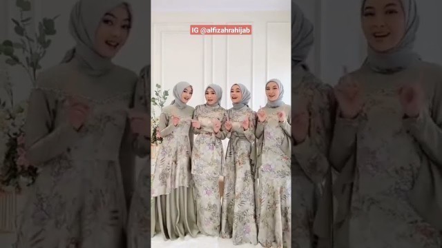 'rekomendasi gamis dress kondangan | Link produk dikomentar | shopee haul | ootd hijab style remaja'