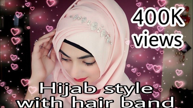 'Hijab Style with Hair Band, Accessories Ft. Dubai Abhaya store'