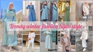 'most stylish winter outfit hijab styling ideas || trendy winter fashion hijab styles||'