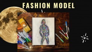 'The Fashion Model drawing'