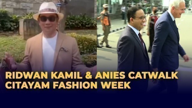 'Ridwan Kamil dan Anies Catwalk di Spot Citayam Fashion Week'