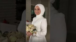 'Wedding Hijab Style #shorts #hijabwedding #hijabstyle #hijabfashion #hijabtutorial'