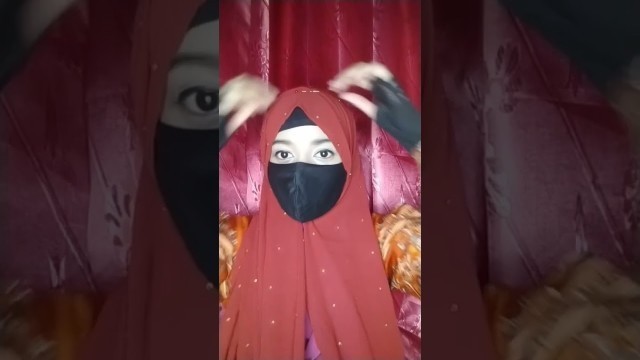 'Hijab  style # easy tutorial # হিজাব ডিজাইন'