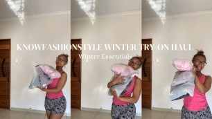 'Affordable Winter Essentials Try-On Haul ft KnowFashionStyle | South African YouTuber |iamchumii |AD'