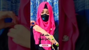 'Borkha with hijab style easily |Full coverage || #hijabtutorial #hijabi #hijab #shorts #HijabiGirl\'z'