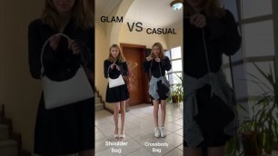 'HOW I STYLE A BLACK SHIRT DRESS : GLAM VS CASUAL #shorts #fashion #ootd'