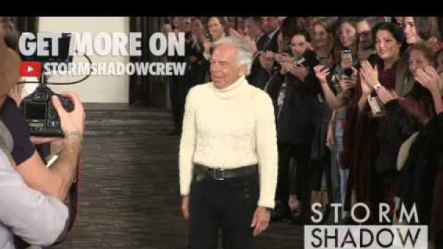 'Legendary designer Ralph Lauren on the runway for Ralph Lauren\'s fashion show'