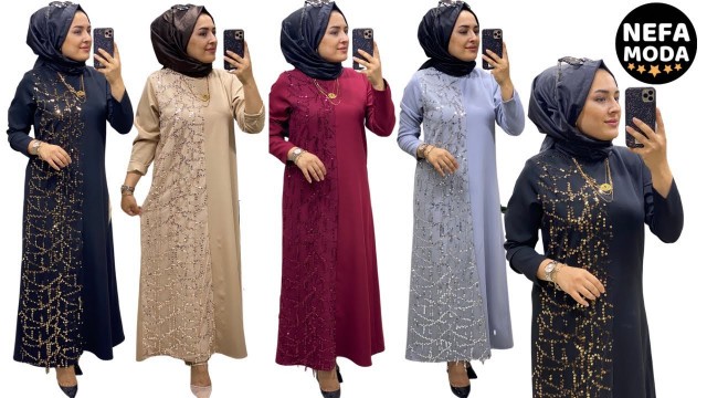 'ARMAĞAN ELBİSE - Nefa Moda Elbise Modelleri - Hijab Fashion'