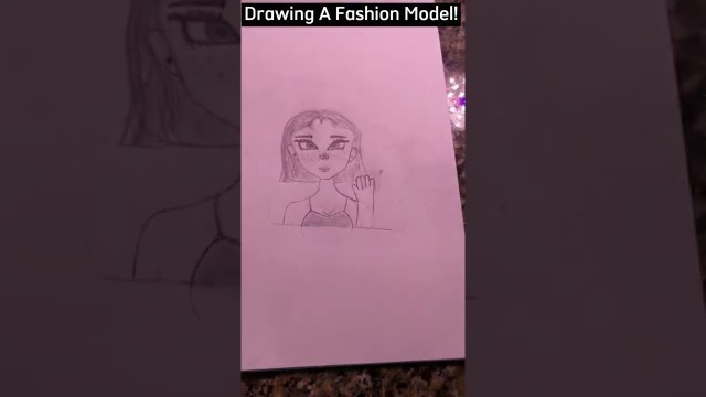 'Drawing A Fashion Model Anime Girl!'