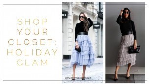 'Shop Your Closet: Glam Holiday Party Outfit | Minimalism | Capsule Closet + Slow Fashion'