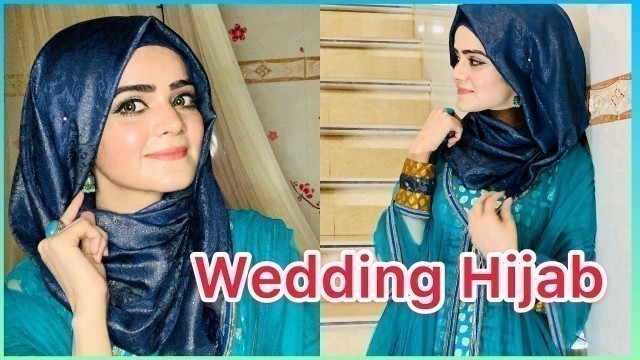 'How To Do Hijab Styles For Wedding | Hijab With Earrings | Hijab Tutorial 2020  | Dietitian Aqsa'