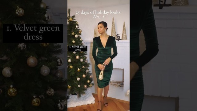 'DAY 1: 25 days of holiday outfits!!! Fashion, dress, glam, formal, casual, heels, style, chic, easy…'