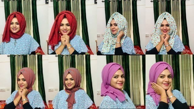 'new hijab style | trending hijab tutorial | എളുപ്പത്തിൽ ഹിജാബ് ചുറ്റാം 