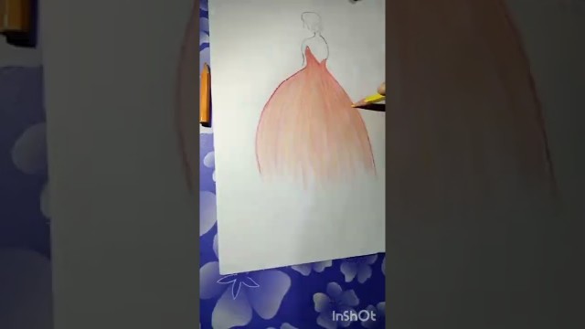 'Girl Drawing // How to draw a fashion Girl// Dress 