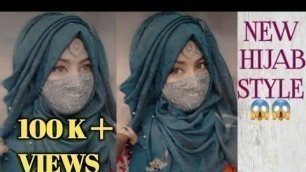 'Wedding special Hijab style/Hijab style with tikka/very easy hijab style 2021/Elegant Hijab style'