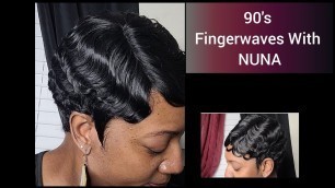 'Finger Waves (\"It\'s a Wig\" Nuna) The 90s Girl (90s Style)'