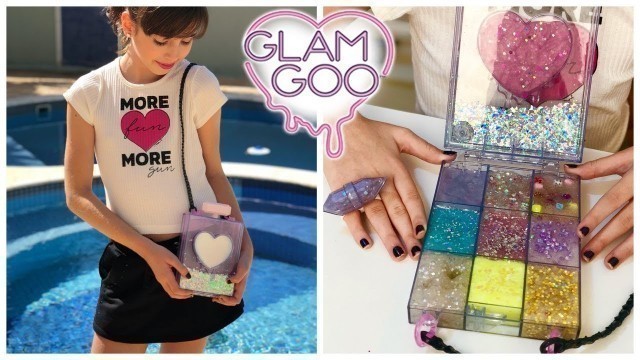 'SLIME FASHION (KIT LUXO) GLAM GOO - Montando paleta e mostrando o que levo na bolsa de Slime'