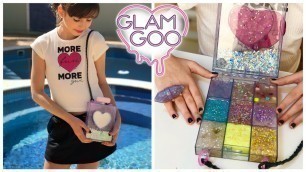 'SLIME FASHION (KIT LUXO) GLAM GOO - Montando paleta e mostrando o que levo na bolsa de Slime'