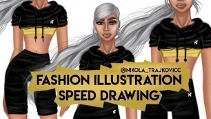 'Fashion Illustration SPEED DRAWING @nikola trajkovicc'