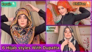 'Hijab Tutorial With Dupatta | Easy Hijab Styles 2021 | Dietitian Aqsa'