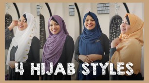 'Most Requested Hijab Styles! | 4 Easy but Unique Hijab Tutorial | FAIZA'