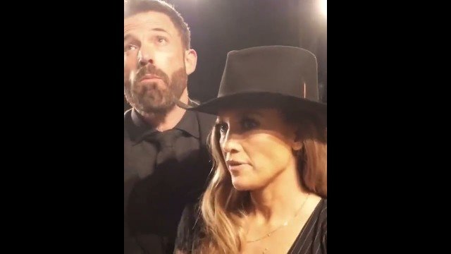 'Jennifer Lopez and Ben Affleck at the Ralph Lauren SS23 fashion show 